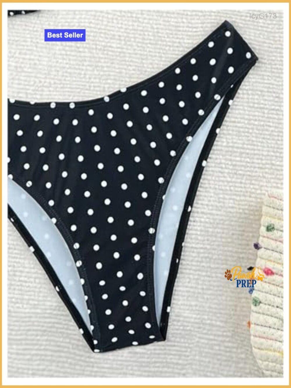 Polka Dots Bikini Set Halter Triangle 2 Piece Swimsuit Swimwear - Picture 3 of 6